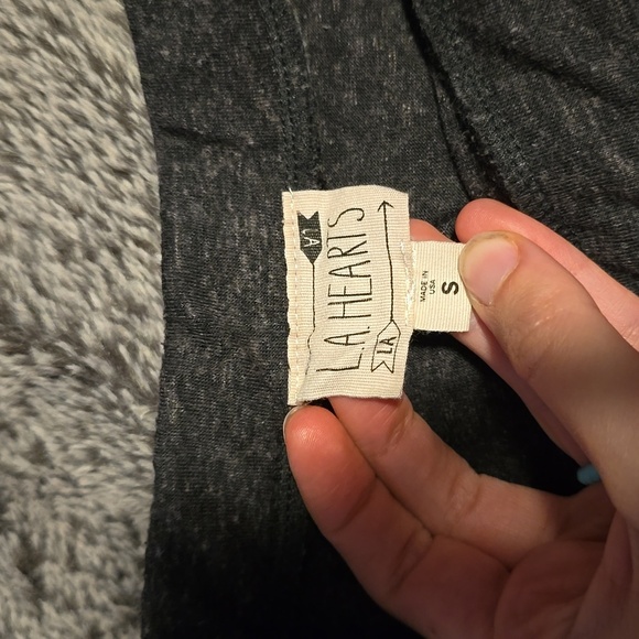 LA Hearts Charcoal Gray Skirt S - Picture 2 of 2